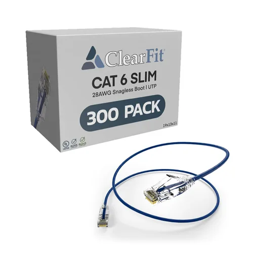 Vista 145 de UNC Group - Paquete de 10 cables de conexión Ethernet Cat6 28AWG de 1 pie, red, arranque transparente, Internet Cat 6, clasificación para centro