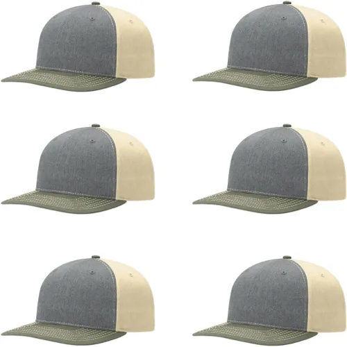 Vista 111 de Richardson 312 Gorra de béisbol ajustable con correa trasera de sarga Paquetes a granel disponibles - Talla única