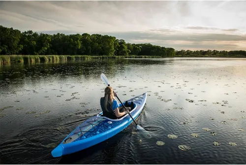 Vista 6 de Advanced Elements - Kayak inflable AirVolution™, con bolsa de ruedas y bomba