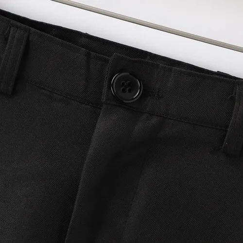 Vista 7 de Conjunto de traje ajustado de 2 piezas para hombre, talla grande, chaqueta de 2 botones y pantalones de vestir sólidos para negocios, boda, fiesta