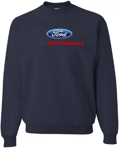 Vista 3 de Tee Hunt Ford Performance Sudadera con cuello redondo Ford Mustang GT ST Racing