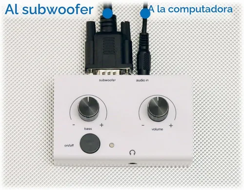 Vista 3 de Reemplazo de la cápsula de control de dos tonos compatible con altavoces Logitech Z-2300 de computadora W/B