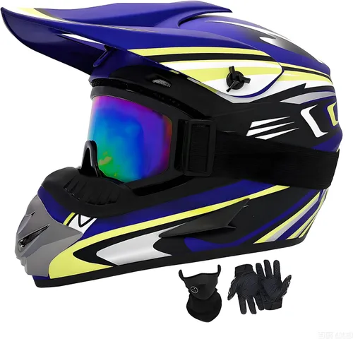 Vista 12 de Cascos de Dirt Bike para Jóvenes de Moda para Niños, Motocross, Motocicleta, BMX, ATV, Todoterreno, Cuatro Ruedas, Cascos Integrales para Bicicleta
