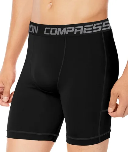 Vista 2 de Holure - Pantalones cortos de compresión para hombre, 3