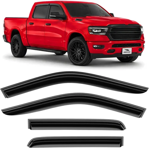 Vista 24 de Voron Glass Protectores de lluvia extra duraderos con cinta adhesiva para Toyota RAV4 2019-2025, deflectores de ventana, viseras de ventana