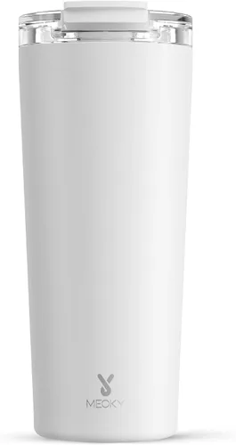Vista 15 de Meoky - Taza de café de viaje aislada de 24 onzas: tapa a prueba de fugas, polvo de estrellas de ciruela
