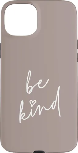 Vista 9 de Be Kind - Funda para iPhone 17, diseño de frase inspiradora positiva (marrón topo)
