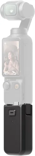 Vista 5 de Osmo Pocket 3 - Mango de batería original con batería incorporada de 950 mAh, puerto USB-C para dispositivo de audio externo y conexión de trípode