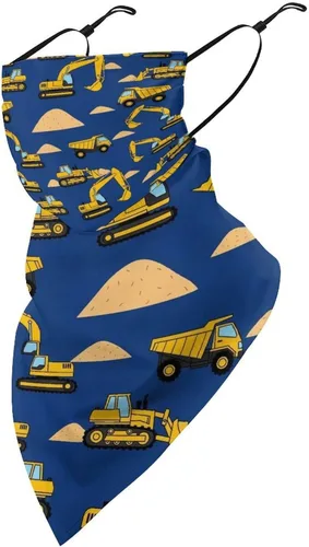 Vista 10 de Bufanda de protección solar UV, bufanda triangular reutilizable con lazo para las orejas