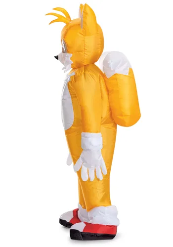 Vista 4 de Disfraz Inflable de Tails de Sonic the Hedgehog para Niños Multicolor