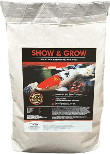 Vista 13 de HALF OFF PONDS Grow Pro Koi Fish Food - Pellets flotantes de 10 libras, tamaño de 0.118 in, alimento para peces dorados para estanques, 40%
