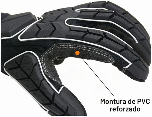 Vista 5 de HANDLANDY Anti Vibration Gloves, SBR Padding, TPR Protector, Mechanic Work Gloves