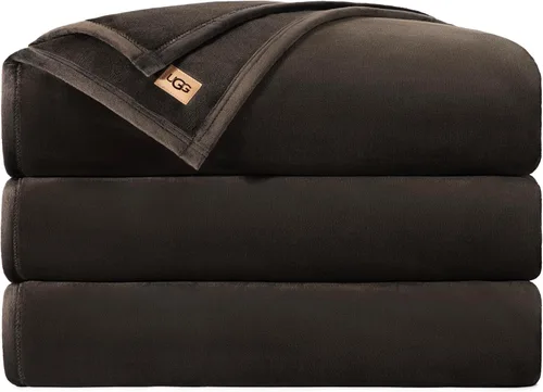 Vista 38 de UGG Coco - Manta acogedora para sofá y cama, 50 x 70 pulgadas, color negro (tinta)