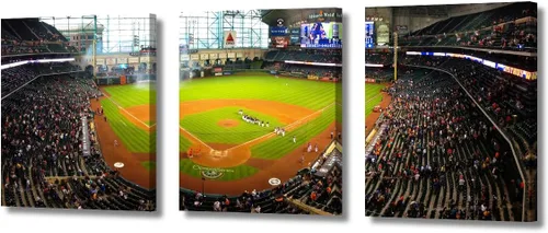 Vista 47 de TUMOVO Arte de pared en lienzo para estadio deportivo, arte de pared de campo Wrigley en Chicago, pinturas de Chicago, impresiones sobre lienzo