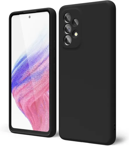Vista 251 de oakxco Funda para teléfono Samsung Galaxy A12 con agarre de silicona líquida, linda delgada fina suave cubierta de gel de goma TPU lisa para mujeres