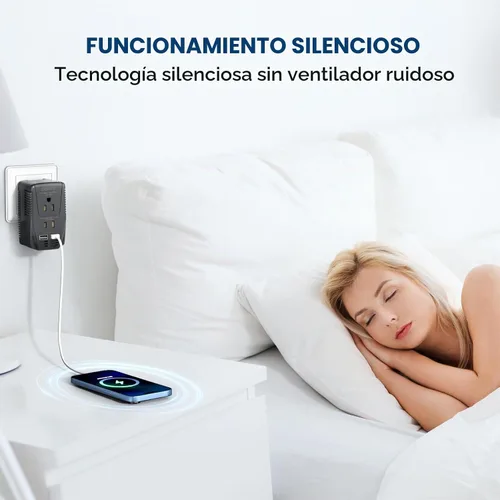Vista 7 de Convertidor mejorado de 2000W 220V a 110V para viajes europeos, convertidor de voltaje de EE.UU. a Europa para secador de cabello, plancha