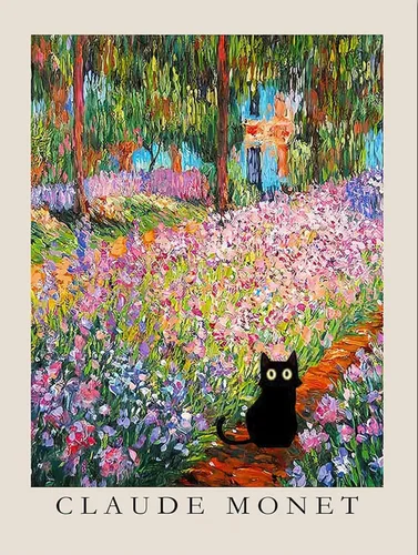 Vista 8 de Kits de pintura de diamantes para adultos, pintura de diamante de gato negro 5D, arte de diamantes para adultos, diamantes redondos de taladro