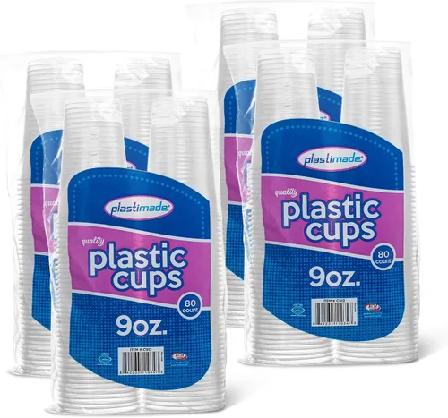 Vista 15 de Vasos reutilizables desechables de plástico transparente de 3 onzas para beber, baño, enjuague, prueba, medicamentos, fiesta, hogar, oficina, agua 1