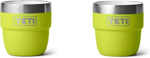 Vista 16 de YETI Rambler - Vaso apilable de 4 onzas, acero inoxidable, taza de café/espresso aislada al vacío, 2 unidades Blanco