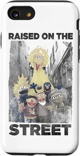 Vista 18 de Sesame Street Funda para iPhone 17 con texto en inglés "Raised on the Streets