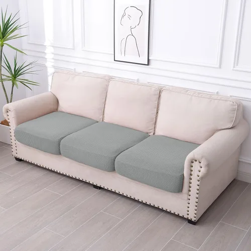 Vista 16 de hyha Fundas impermeables para sofá seccional, fundas de cojín Beige