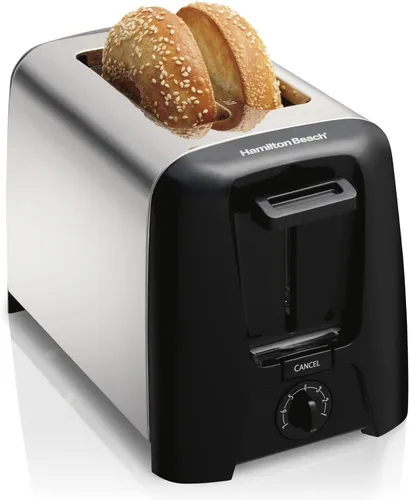 Vista 2 de Hamilton Beach Tostadora de 2 rebanadas con ranuras extra anchas y paquete de abrelatas automático eléctrico