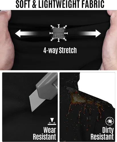 Vista 6 de 33,000ft - Chaqueta de softshell para hombre con capucha, impermeable, rompevientos, ligera, para lluvia, exterior, senderismo, viaje