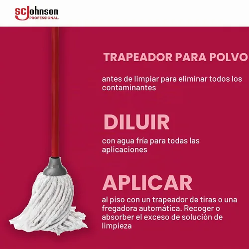 Vista 7 de SC Johnson Professional Limpiador de suelos y superficies de pH neutro resistente, concentrado de limpiador de pisos, botella de 32 onzas líquidas