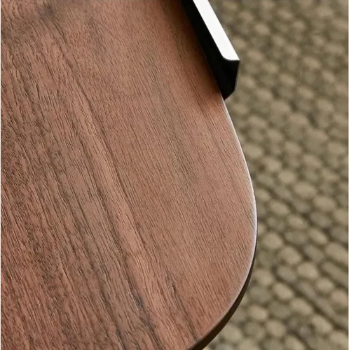 Vista 8 de COZYMATIC Mesa auxiliar en forma de C, mesa de sofá ajustable de altura de 17 a 34 pulgadas, soporte giratorio de madera maciza para computadora