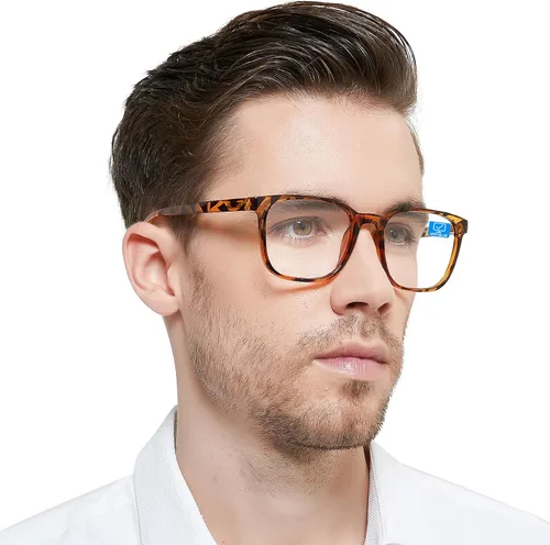 Vista 8 de OCCI CHIARI Lentes de lectura con bloqueo de luz azul para hombres XL cómodos
