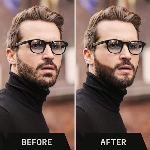 Vista 5 de Striking Viking Lápiz de barba – marrón oscuro, paquete de 2 – Tinte temporal para barba – Impermeable a prueba de sudor de larga duración