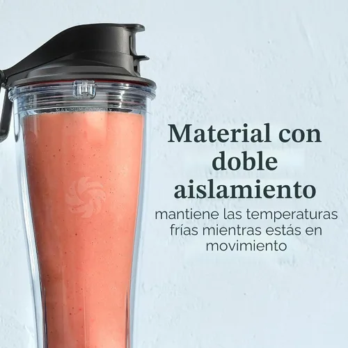 Vista 6 de Adaptador de taza personal Vitamix, libre de BPA, apto para lavavajillas, dos tazas de licuadora de 20 onzas, dos tapas y un adaptador de licuadora