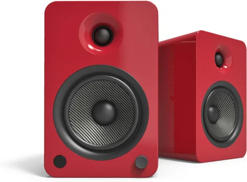 Vista 18 de Kanto YU4GB Altavoces alimentados con Bluetooth y preamplificador phono incorporado Apagado y encendido automáticos Control remoto incluido