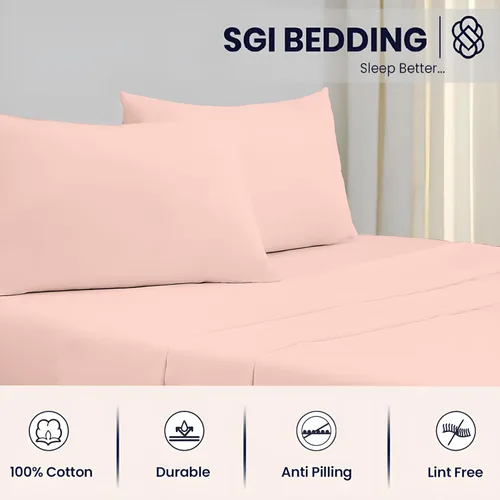 Vista 3 de SGI Bedding - Juego de sábanas de lujo de 4 piezas de algodón egipcio para RV tamaño King - 1000 hilos, sábanas 100% algodón, juego de sábanas