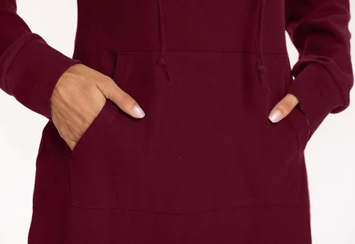 Vista 5 de Kimmery Vestido de manga larga para mujer, ligero, con bolsillo de canguro, sudadera con capucha para otoño