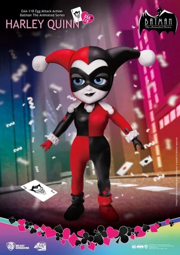 Vista 3 de Beast Kingdom Batman The Animated Series: Harley Quinn EAA-118 Egg Attack Figura de acción, multicolor