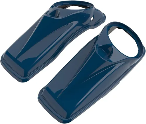 Vista 16 de Tapas para bocinas de motocicleta aptas para 2014+ Harley Touring Hard Saddle Bags - Whisky ámbar, 8 pulgadas Amber Whiskey