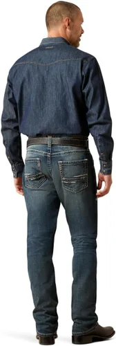 Vista 2 de ARIAT Rebar M4 - Pantalones de trabajo de lona elástica para hombre