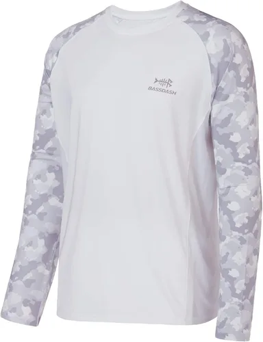 Vista 16 de Bassdash UPF 50 Camiseta de pesca para hombre con camuflaje, manga larga, sudadera de secado rápido