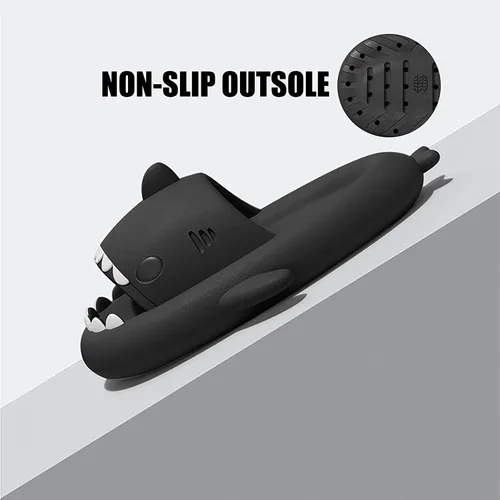 Vista 4 de Shark Slides Non-Slip Cloud Pillow Slippers for Women Men, Adult Unisex Cute Elmo Summer Beach Kids Sandals Shoes