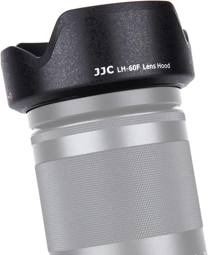 Vista 8 de JJC EW-60F Parasol reversible para lente Canon RF-S 18-150mm F3.5-6.3 is STM en EOS R7 R10 y para lente Canon EF-M 18-150mm F3.5-6.3 is STM en EOS