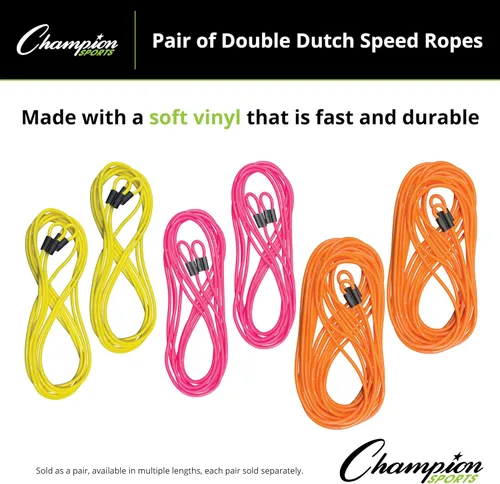 Vista 4 de Champion Sports Cuerda de saltar doble holandesa viene en colores surtidos