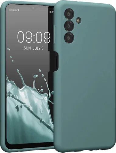 Vista 115 de kwmobile Funda compatible con Samsung Galaxy A13 4G - Funda delgada de silicona TPU - Acabado suave al tacto - Amarillo radiante