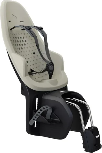 Vista 11 de Thule Yepp 2 - Asiento de bicicleta para niños, reposapiés ajustables, arnés de 5 puntos y diseño fácil de montar Negro