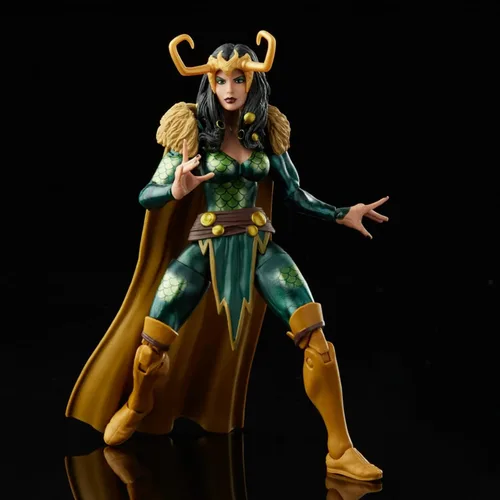 Vista 3 de Marvel Legends Series Loki Agent of Asgard - Figura de acción de embalaje retro de 6 pulgadas, 2 accesorios
