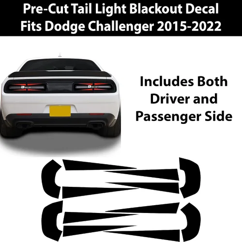 Vista 6 de BOGAR TECH DESIGNS - Cubierta opaca de vinilo para piloto trasero de carreras compatible con Dodge Challenger 2015-2024, brillante tipo B
