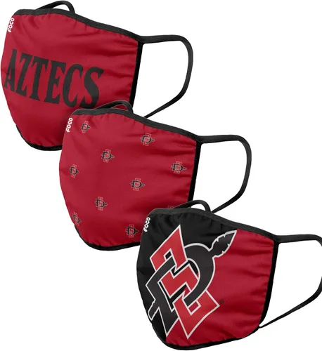 Vista 37 de FOCO - Cubrebocas universitario de la NCAA para adultos (unisex, 3 unidades)