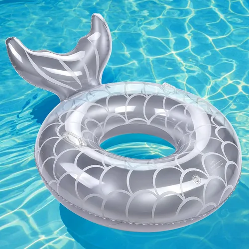 Vista 22 de MoKo Anillo de natación inflable, lindo flotador de piscina, decoración de tubo, tubos de natación, piscina al aire libre, playa, flotadores
