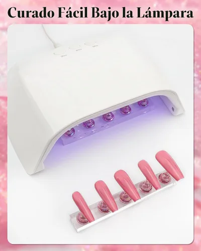 Vista 5 de Soporte de uñas para prensa, puntas de uñas magnéticas, soporte de uñas para pintar uñas, diseño de uñas postizas con masilla adhesiva reutilizable