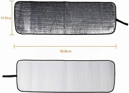 Vista 5 de Savadicar Parasol para parabrisas para Jeep Wrangler JL JLU y Gladiator JT 2018-2025, protector térmico, estructura laminada triple de papel